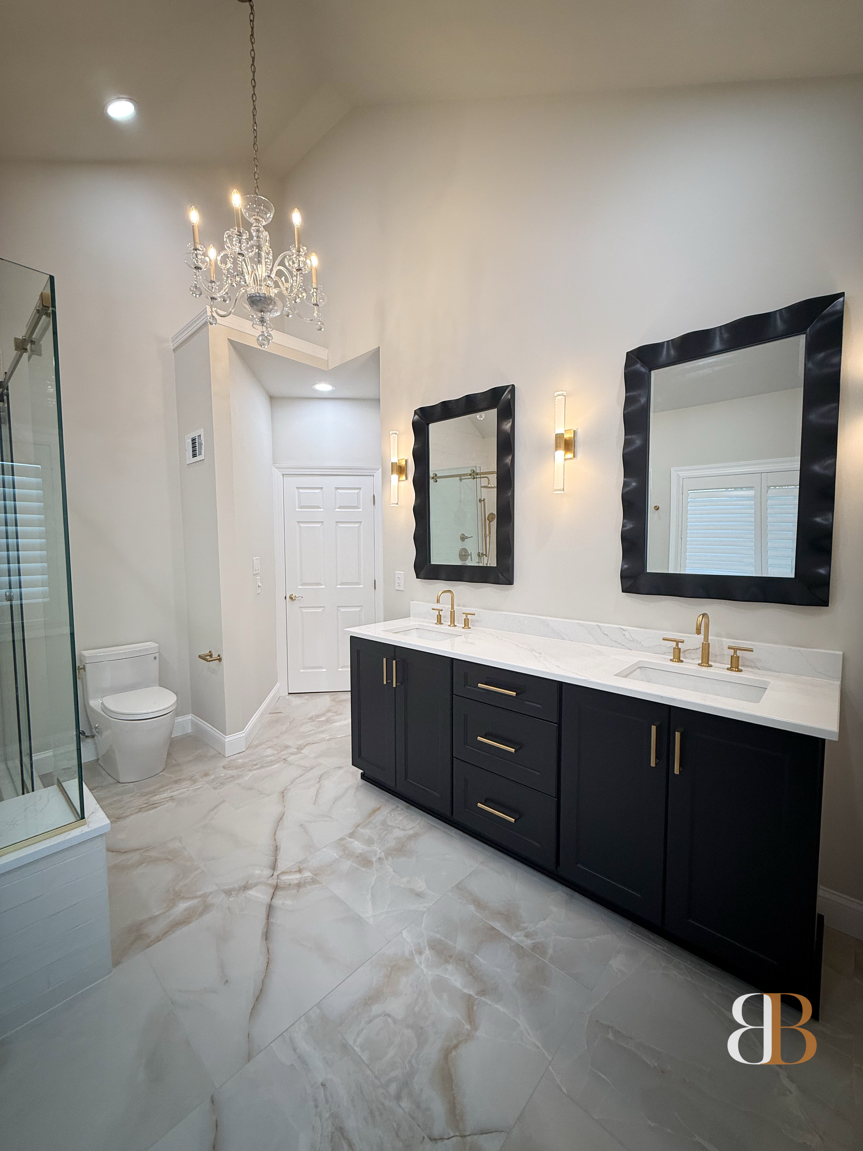 Contemporary bathroom remodel in Yardley by B&B Associates Creations — photo 2